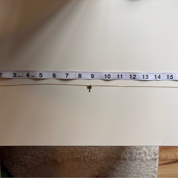 Gold Palm Tree Necklace - Picture 3 of 3